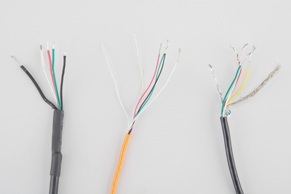 Different strain gauge load cell output wires